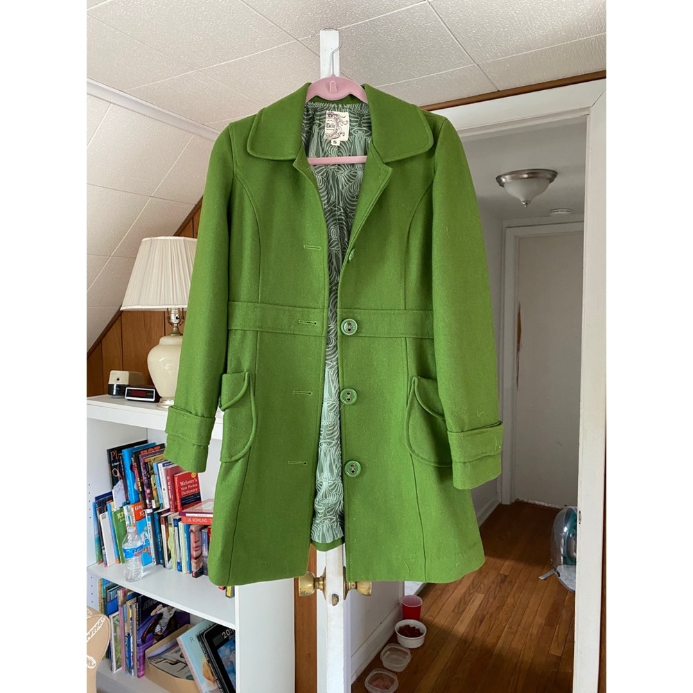 Green coat